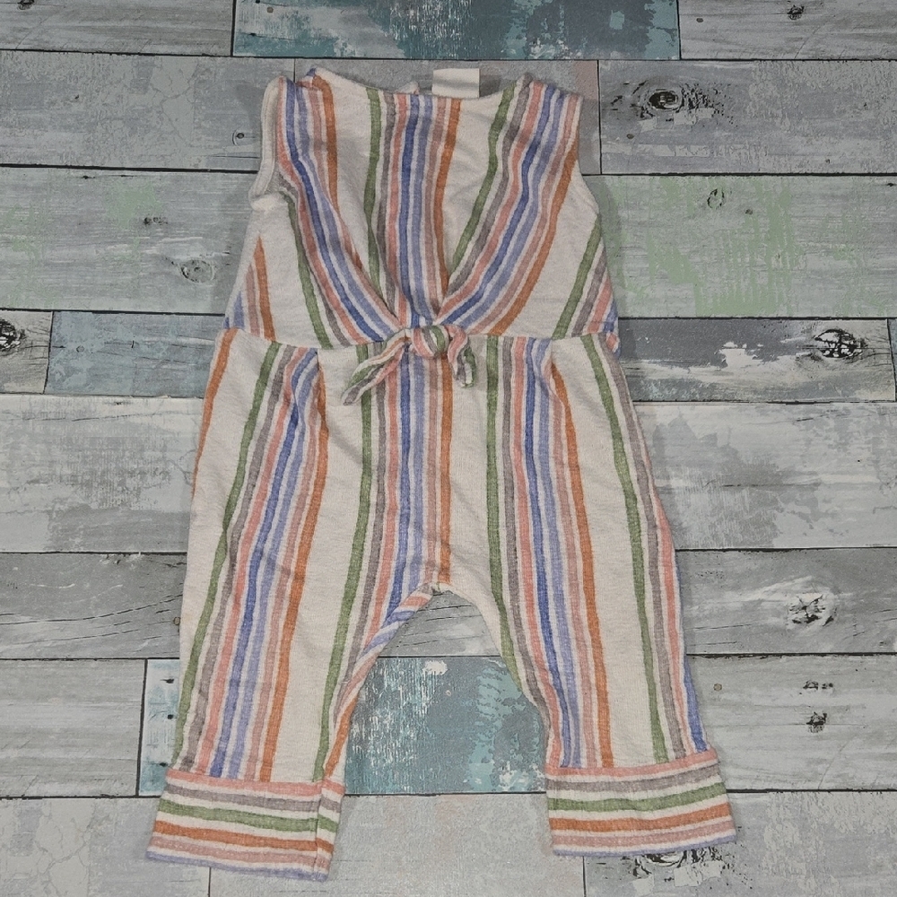 Zara Baby Striped Romper Size 9/12 Mo